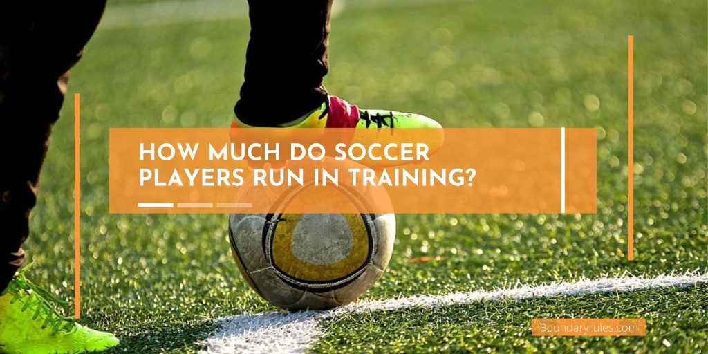 How much does a soccer player run in a game?